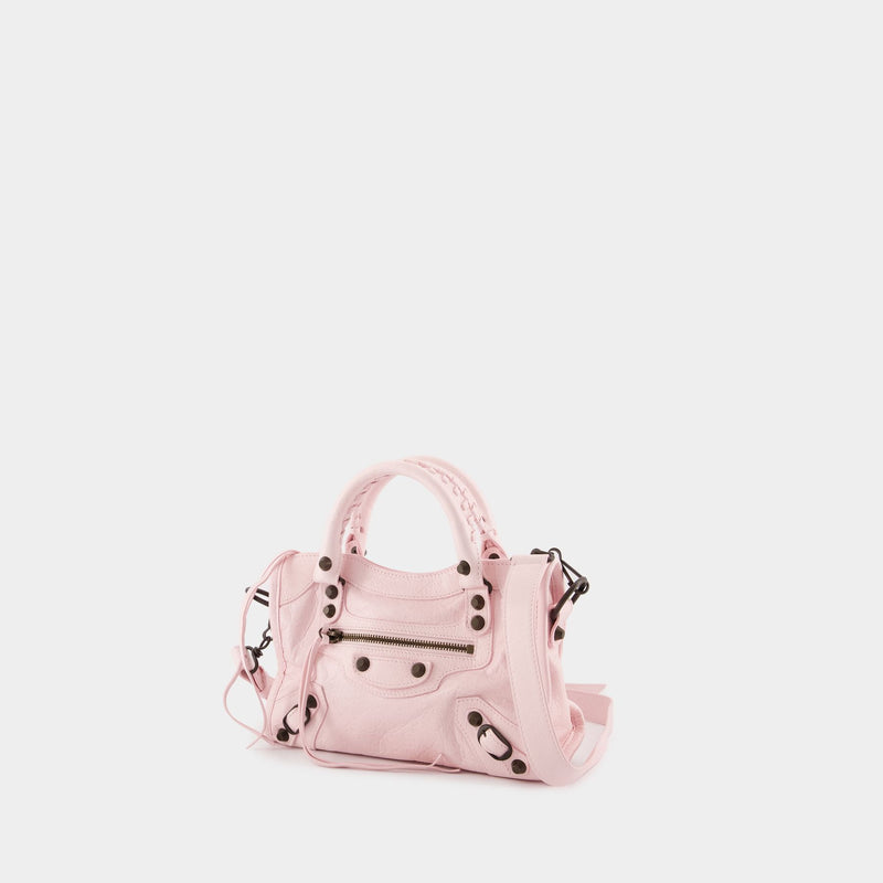 Sac À Main Le City Mini - Balenciaga - Cuir - Rose