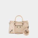 Sac À Main Le City Small - Balenciaga - Cuir - Beige