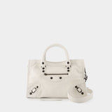 Sac À Main Le City Small - Balenciaga - Cuir - Blanc