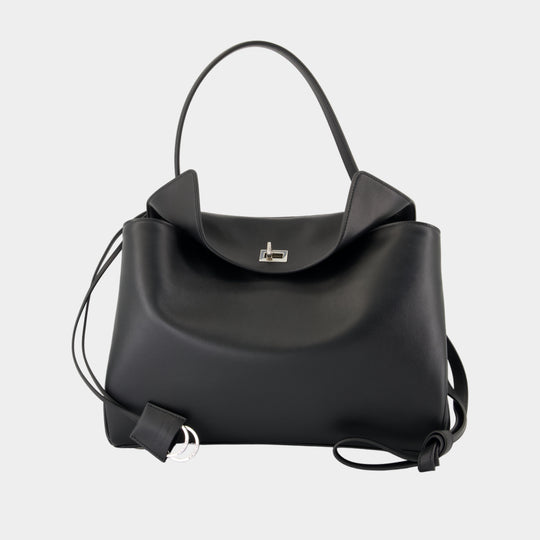 Sac À Main Rodeo Top Handle Medium - Balenciaga - Cuir - Noir