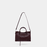 Sac À Main Le City Medium - Balenciaga - Cuir - Bordeaux