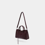Sac À Main Le City Medium - Balenciaga - Cuir - Bordeaux