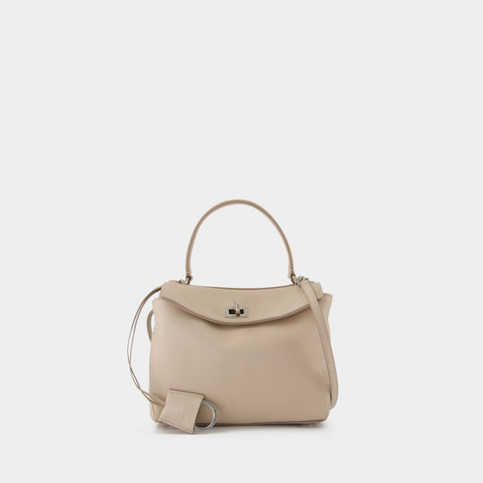 Sac À Main Rodeo Top Handle Mini - Balenciaga - Cuir - Amande