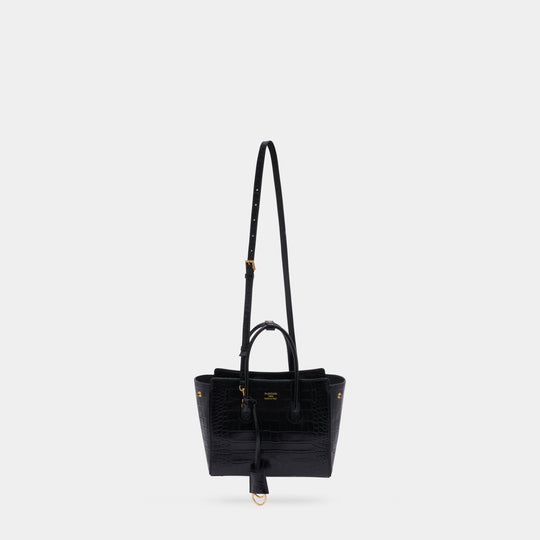 Cabas Hampton Carry All Mini - Balenciaga - Cuir - Noir
