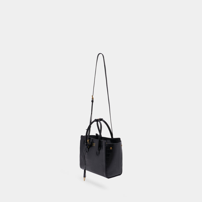 Cabas Hampton Carry All Mini - Balenciaga - Cuir - Noir