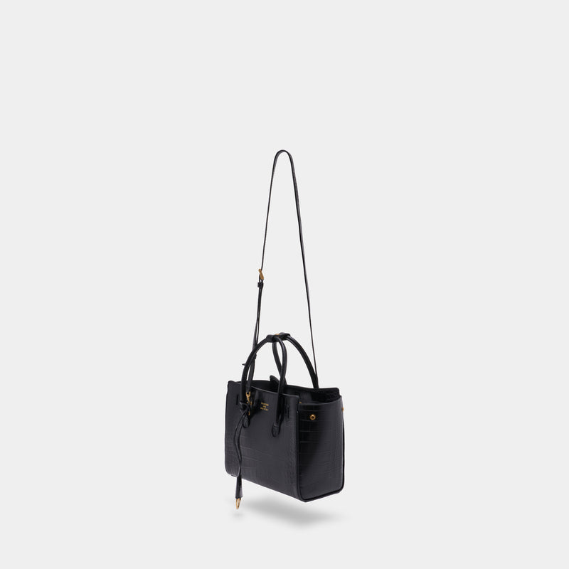 Cabas Hampton Carry All Mini - Balenciaga - Cuir - Noir