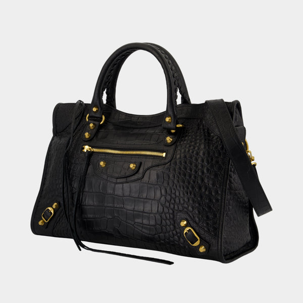 Sac À Main Le City Medium - Balenciaga - Cuir - Noir