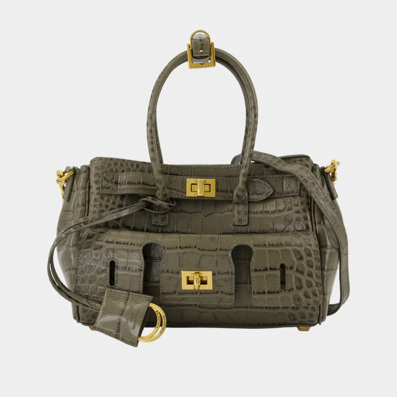 Sac À Main Bel Air Carry All - Balenciaga - Cuir - Vert