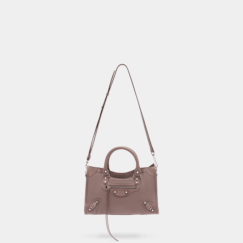 Sac À Main Le City Small - Balenciaga - Cuir - Beige