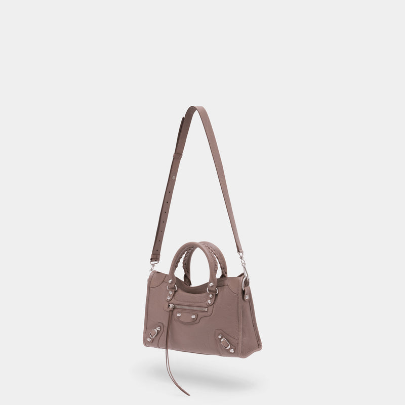 Sac À Main Le City Small - Balenciaga - Cuir - Beige