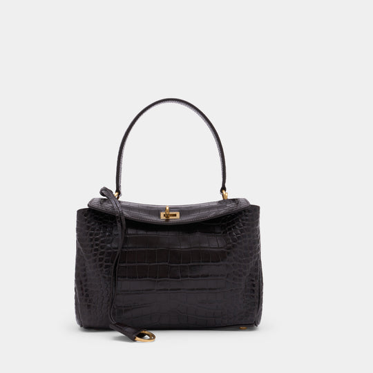 Sac À Main Rodeo Top Handle Small - Balenciaga - Cuir - Marron