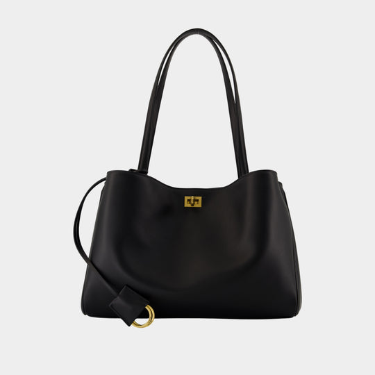 Sac À Main Bel Air Carry All Medium - Balenciaga - Cuir - Noir