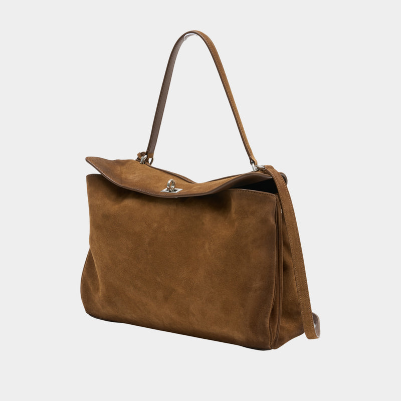 Sac À Main Rodeo Top Handle M - Balenciaga - Cuir - Marron