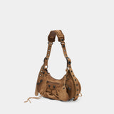 Sac À Bandoulière Le Cagole S - Balenciaga - Cuir - Marron