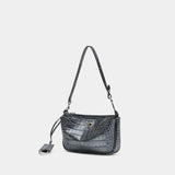 Sac Porté Épaule Rodeo Sling - Balenciaga - Cuir - Gris