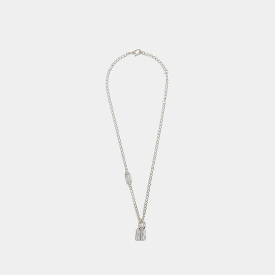 Collier Nano Thin - Balenciaga - Métal - Argenté