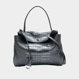 Sac À Main Rodeo Top Handle M - Balenciaga - Cuir - Gris