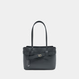 Sac Porté Épaule Bel Air S - Balenciaga - Cuir - Gris