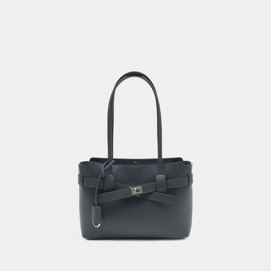 Sac Porté Épaule Bel Air S - Balenciaga - Cuir - Gris