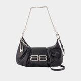 Sac Porté Épaule Pamela - Balenciaga - Cuir - Noir