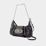 Sac Porté Épaule Pamela - Balenciaga - Cuir - Noir