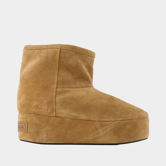Bottes Alaska - Balenciaga - Cuir - Marron