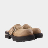 Sandales Venom - Balenciaga - Cuir - Marron