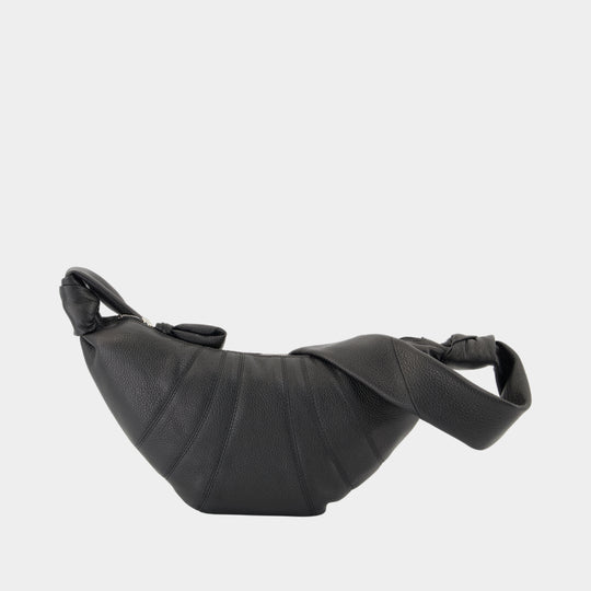 Sac À Bandoulière Small Croissant - Lemaire - Cuir - Noir
