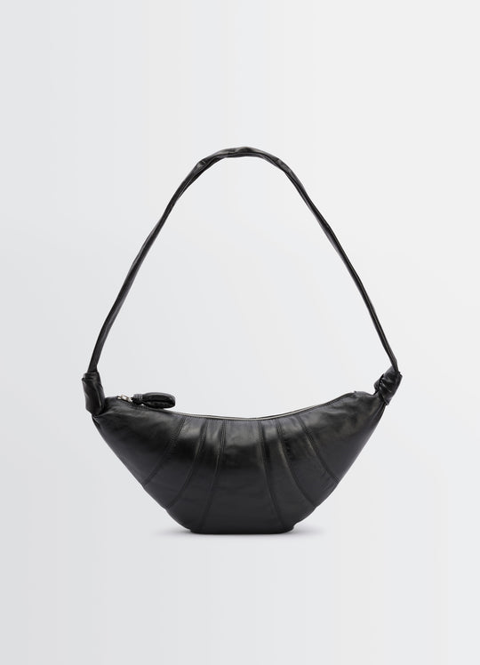 Sac à Bandoulière Medium Croissant - Lemaire - Cuir - Noir