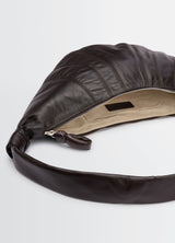 Sac Medium Croissant - Lemaire - Cuir - Chocolat Foncé