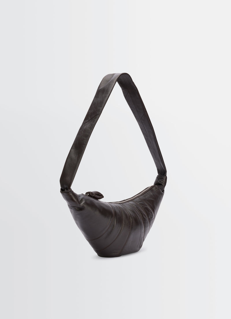 Sac Medium Croissant - Lemaire - Cuir - Chocolat Foncé