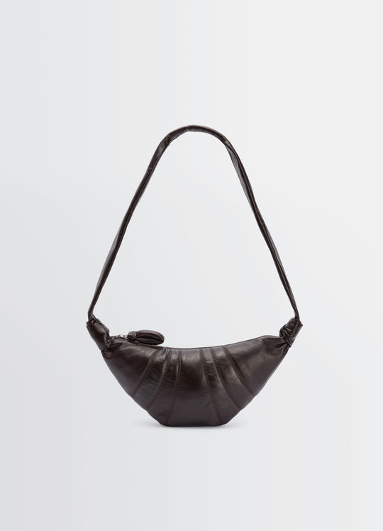 Sac Small Croissant - Lemaire - Cuir - Chocolat Foncé
