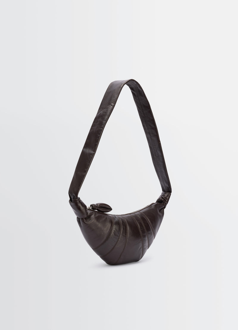 Sac Small Croissant - Lemaire - Cuir - Chocolat Foncé