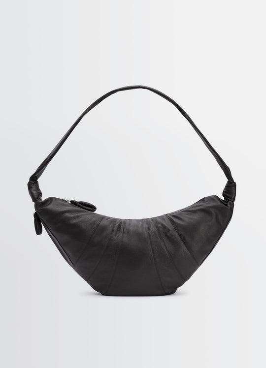Sac À Bandoulière Large Croissant - Lemaire - Cuir - Noir