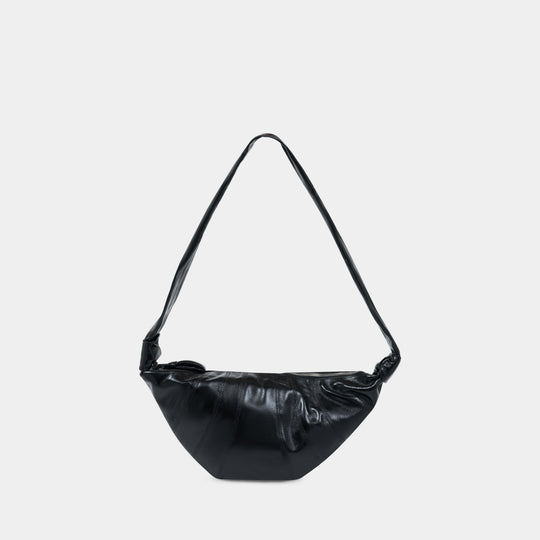 Sac Porté Épaule Medium Croissant - Lemaire - Coton - Noir