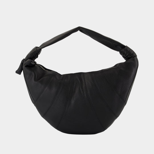 Sac À Bandoulière Fortune Croissant - Lemaire - Cuir - Noir