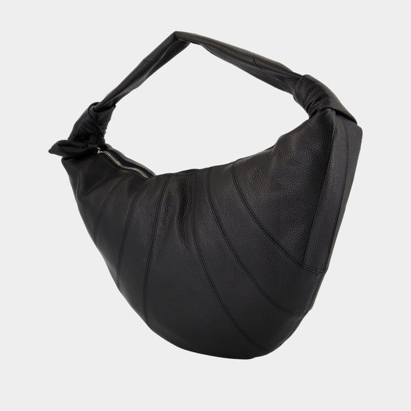 Sac À Bandoulière Fortune Croissant - Lemaire - Cuir - Noir