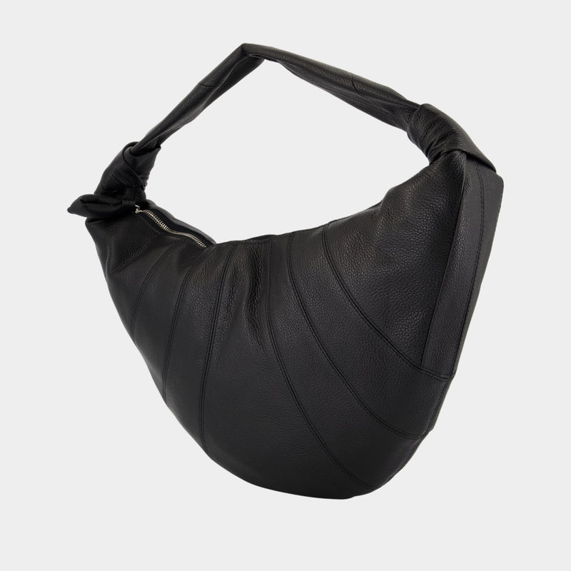 Sac À Bandoulière Fortune Croissant - Lemaire - Cuir - Noir