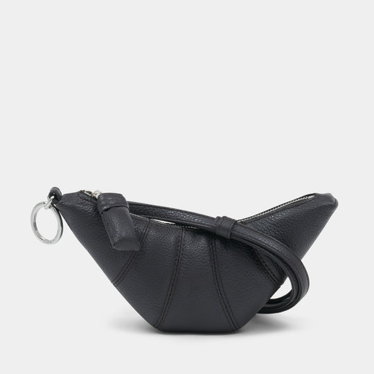 Porte-Monnaie Croissant - Lemaire - Toile - Marron Foncé