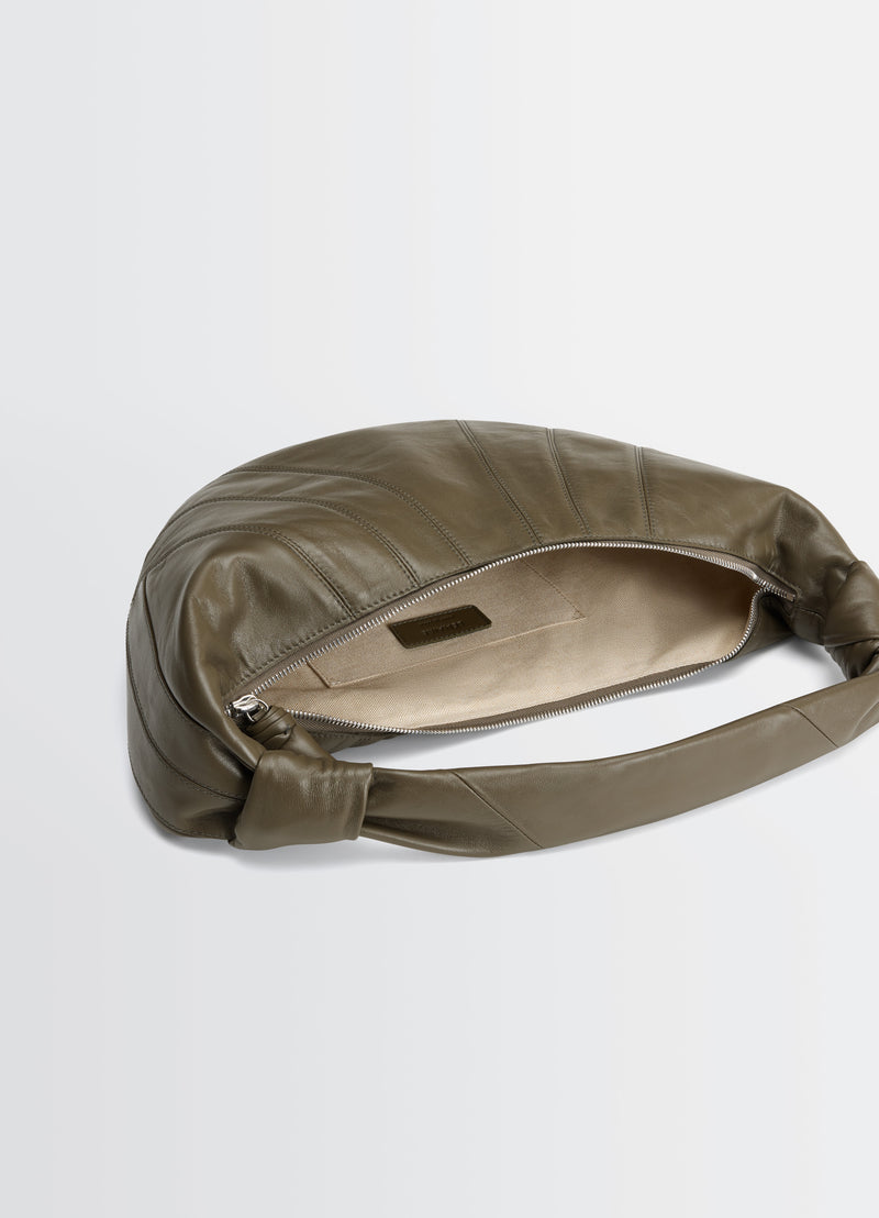 Sac À Bandoulière Fortune Croissant - Lemaire - Cuir - Kaki
