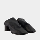 Mules Glove - Lemaire - Cuir - Marron Foncé