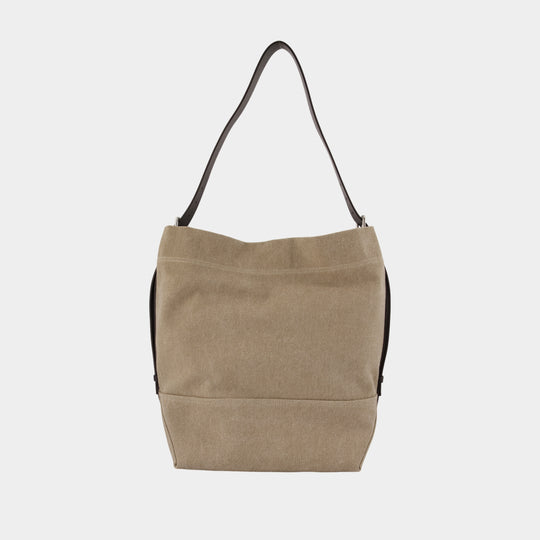 Sac Porté Épaule Belted - Lemaire - Cuir - Beige