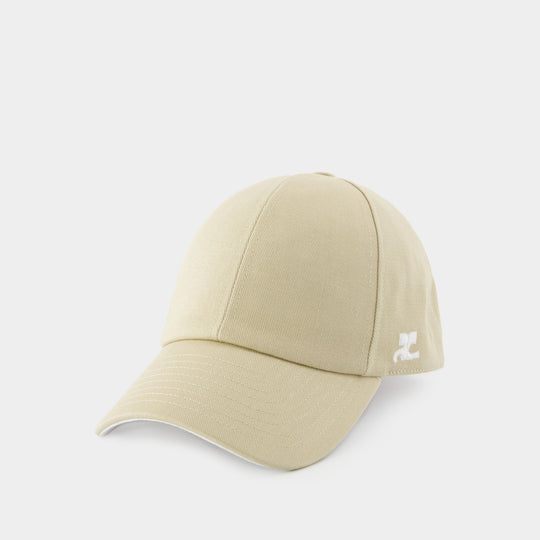 Casquette Signature - Courreges - Coton - Beige