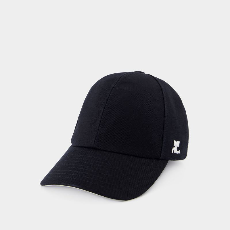 Casquette Signature - Courreges - Coton - Noir