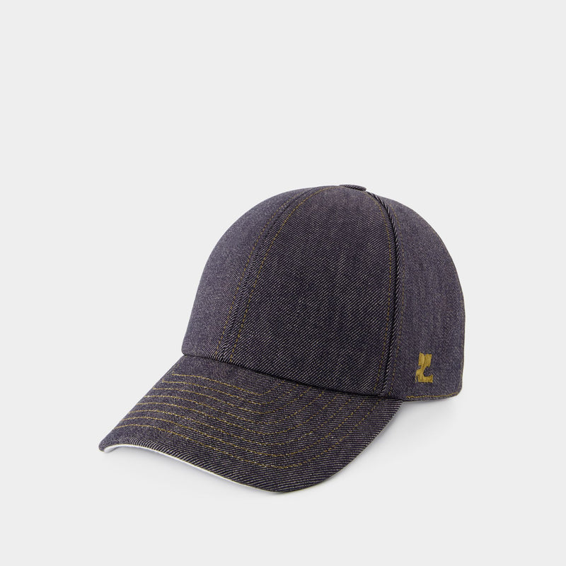 Casquette Signature - Courreges - Coton - Gris