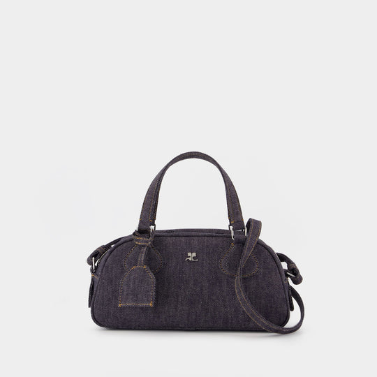 Sac À Bandoulière Friday Bowling Baguette - Courreges - Cuir - Gris