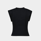 Tank top - Courreges - Coton - Noir