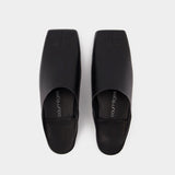 Mules Heritage Shadow - Courreges - Cuir - Noir