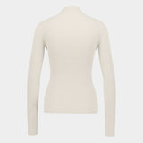 Pull Mockneck - Courreges - Coton - Blanc