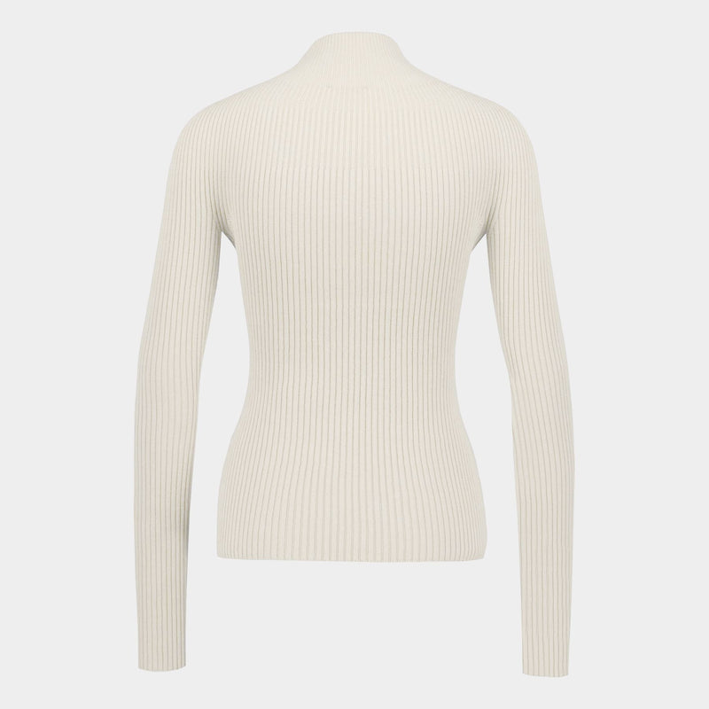 Pull Mockneck - Courreges - Coton - Blanc